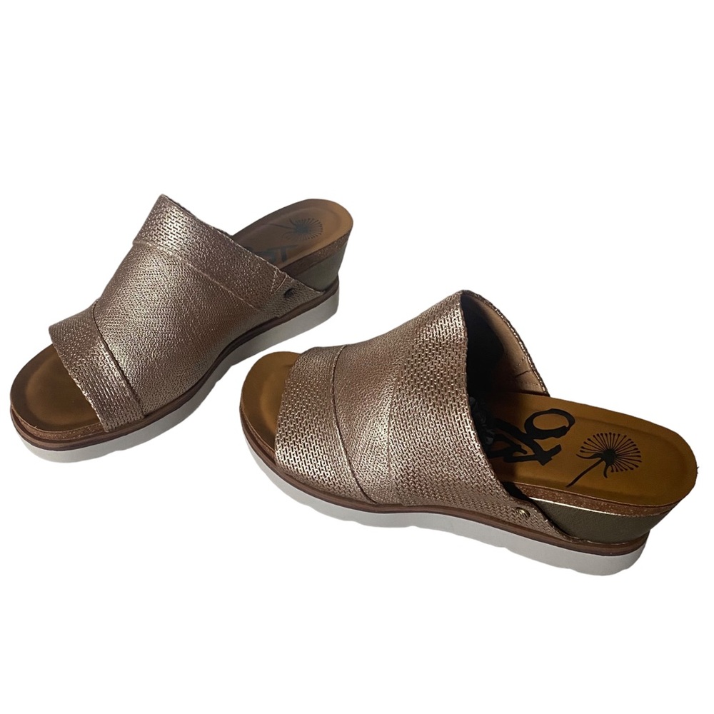 OTOT Wedge leather sandal size 10 M (SH2)